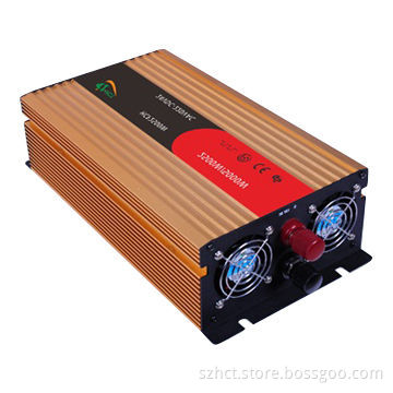 Rated 2,500W w/peak output 5,000W, modified sine wave power inverter, fast start and soft-start